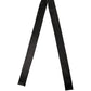 Men Black Satin Silk Skinny Neck Shawl Scarf