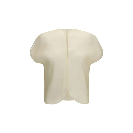 Beige Silk Blouse