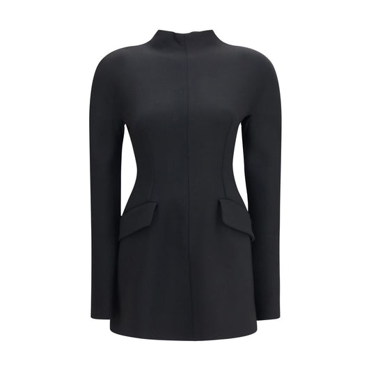 Black Polyamide Casual Dress