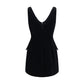 Black Polyester Casual Dress
