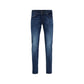 Blue Cotton Skinny Jeans
