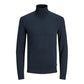 Blue Cotton Turtleneck