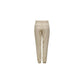 Beige Viscose Casual Pants