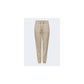 Beige Viscose Casual Pants
