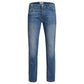 Blue Cotton Skinny Jeans