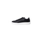 Black Leather Low Top Sneakers