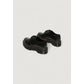 Black Leather Lace-Up Boots