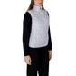 White Polyester Sleeveless Jacket