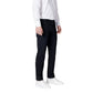 Black Cotton Casual Pants
