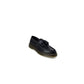 Black Leather Slip-On Loafers