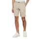 Beige Cotton Bermuda Shorts