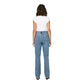 Light Blue Cotton Relaxed Fit Jeans