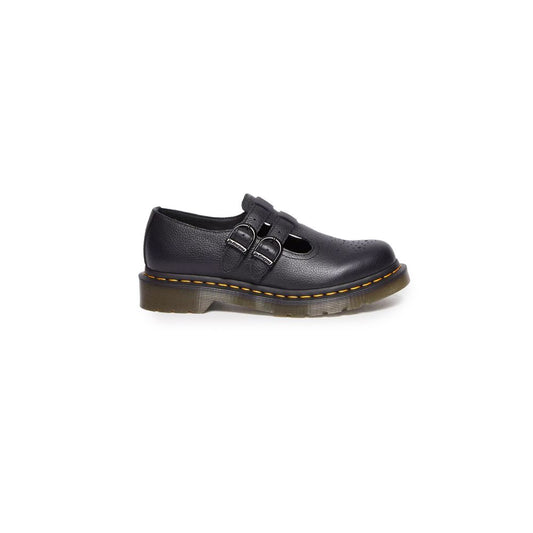 Black Leather Platform Pumps