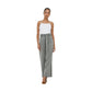 Bicolor Viscose Casual Pants