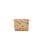 Beige Polyester Clutch Bag