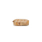 Beige Polyester Clutch Bag
