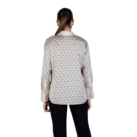 Beige Polyester Blouse