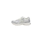 Silver Fabric Athletic Sneakers