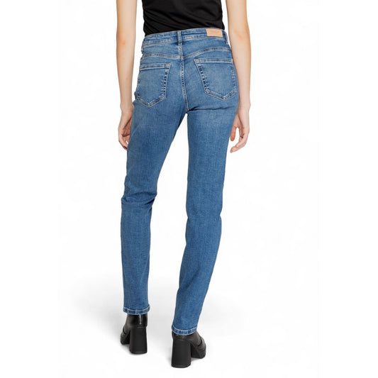 Blue Cotton Skinny Jeans