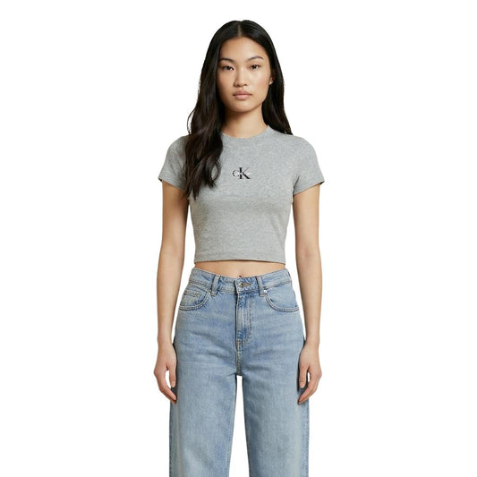 Gray Cotton T-Shirt