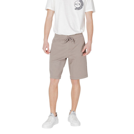 Brown Cotton Bermuda Shorts