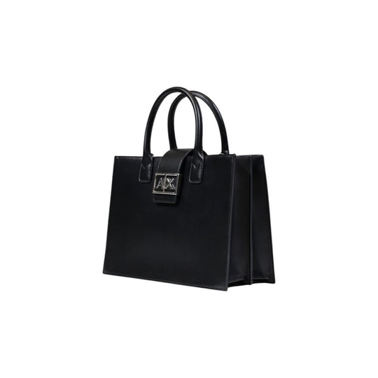 Black Polyester Handbag