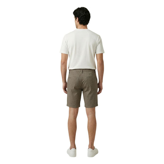 Beige Cotton Shorts