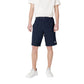 Blue Cotton Bermuda Shorts