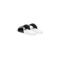Black And White Pvc Slippers