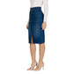 Blue Cotton Long Skirt