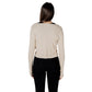 Gold Viscose Sleeveless Jacket