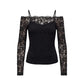 Black Polyamide Long Sleeve T-Shirt