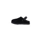 Black Recycled Polyester Platform Pumps