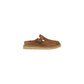 Beige Suede Leather Clogs