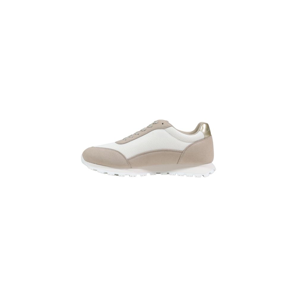 Beige Polyester Athletic Sneakers