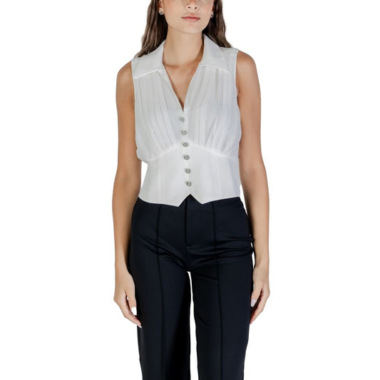 White Polyester Blouse