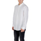 Cream Elastane Dress Shirt