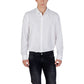 Cream Elastane Dress Shirt