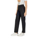 Black Viscose Casual Pants