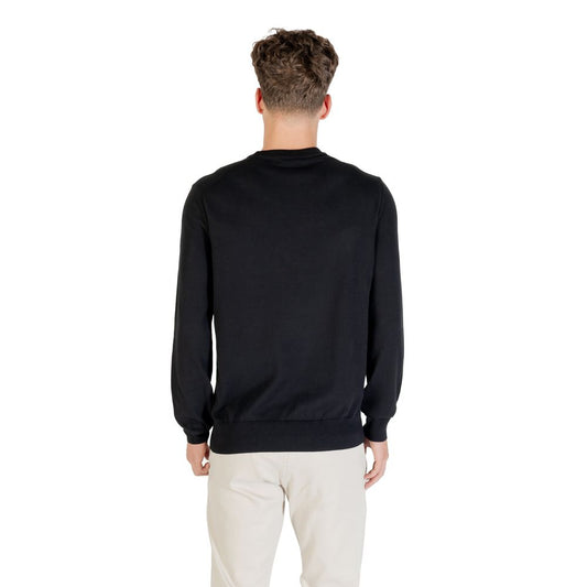 Black Cotton Sweatshirt