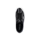 Black Leather Low Top Sneakers