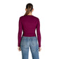 Bordeaux Cotton Long Sleeve T-Shirt