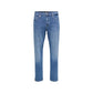 Blue Cotton Relaxed Fit Jeans