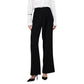 Black Viscose Casual Pants