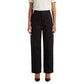 Black Cotton Casual Pants