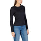 Black Cotton Long Sleeve T-Shirt