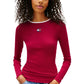 Bordeaux Recycled Cotton Long Sleeve T-Shirt