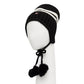 Black And White Recycled Wool Cap (Baseball Hat)