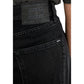 Black Recycled Cotton Bootcut Jeans