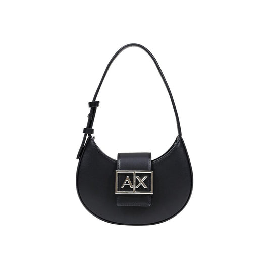 Black Polyester Handbag